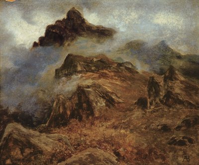 Studie van de Rocky Mountains door Albert Bierstadt